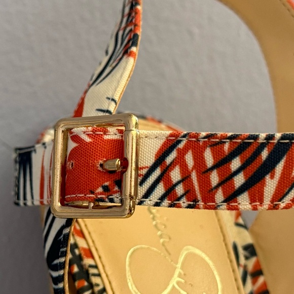 Jessica Simpson Tropical Woven Platform Sandals | Resort Vacation | Size 9 - Picture 4 of 12